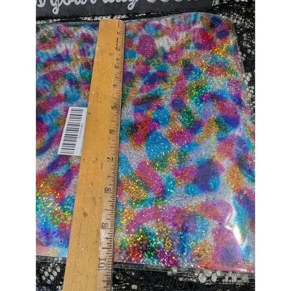 💎2/25Rainbow Glitter Heat Transfer Vinyl 12x10 in - 6 sheets - Picture 6 of 7